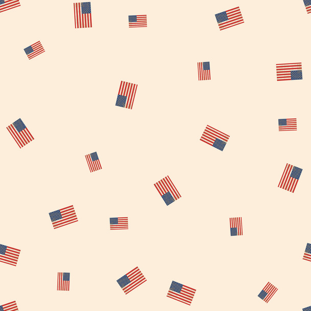 Seamless pattern with USA flags. - Foto, imagen