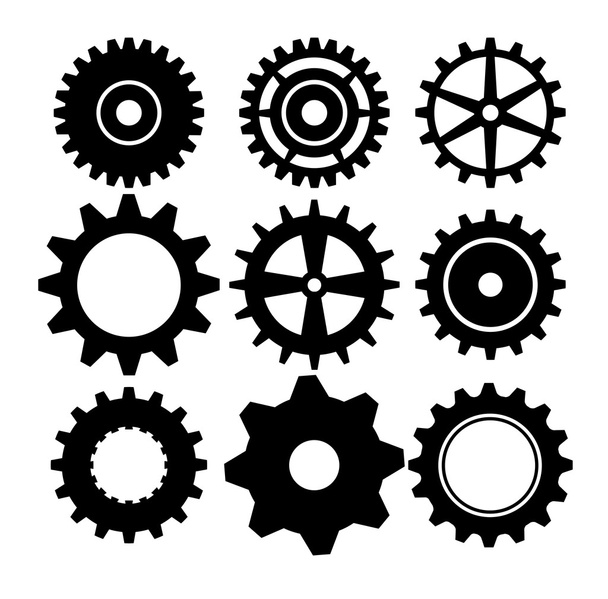 Gears, cogs or wheels - Vector, Image
