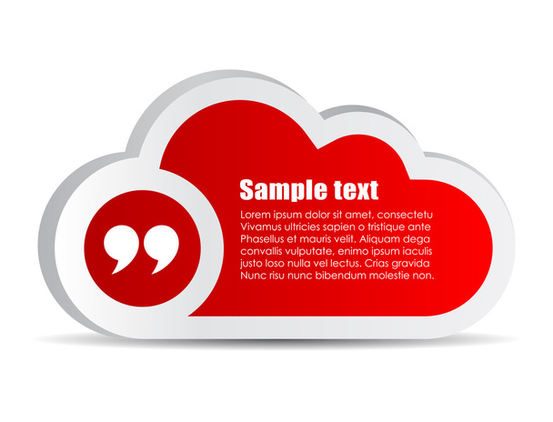 Quotation cloud for your text - Vector, Imagen