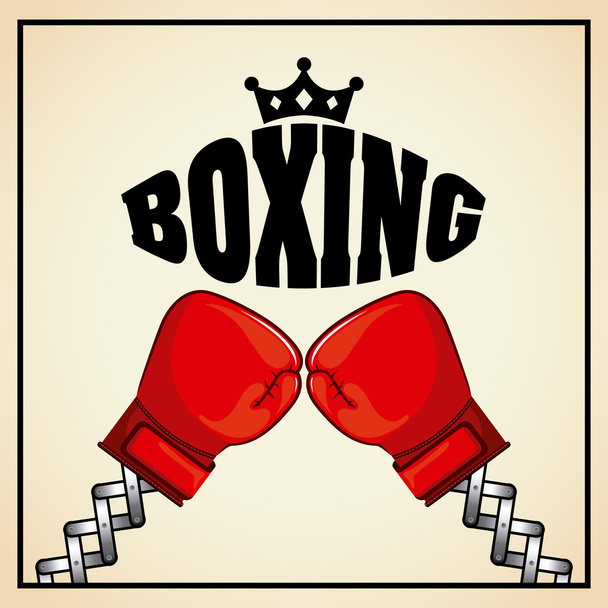Boxing gloves design  - Vector, Image