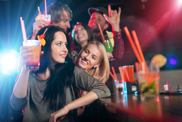Group of young people having party celebration. - 写真・画像
