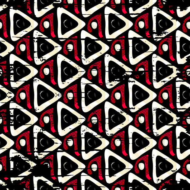 grunge colored graffiti seamless pattern - Vector, imagen