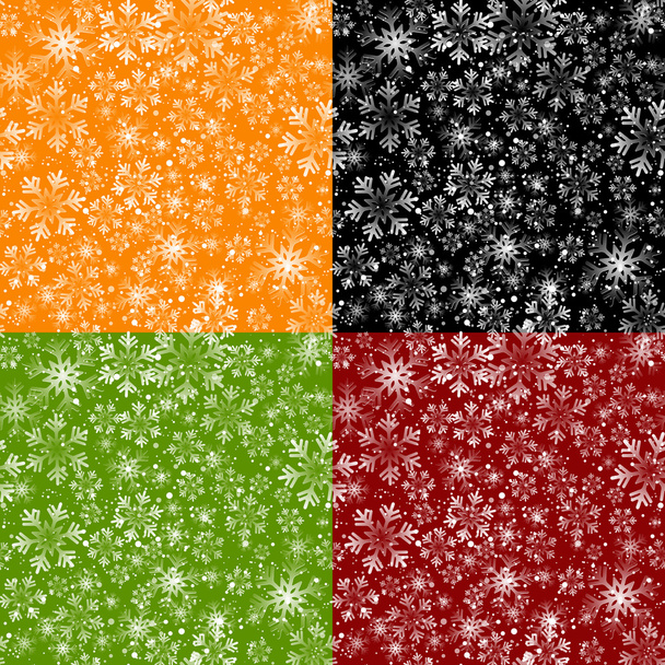 Christmas snowflakes seamless background - Vecteur, image