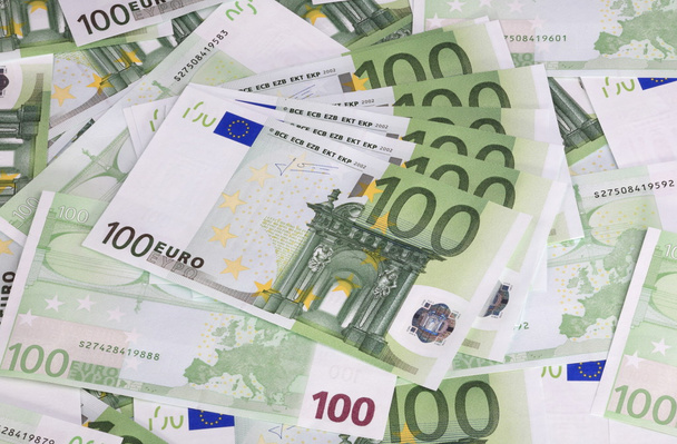 Europe euros banknote of hundreds - Foto, Imagen