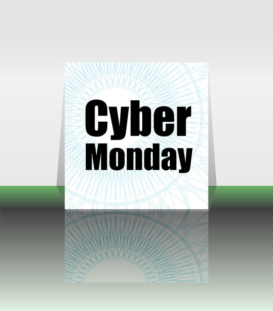 Diseño de banner Cyber Monday. Cyber lunes concepto de venta. Ilustración vectorial
 - Vector, Imagen