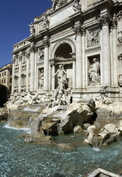 The famous trevi fountain or fontana di trevi in rome - Photo, Image