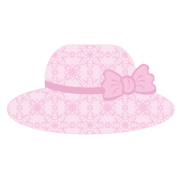 Lace hat on white background - ベクター画像