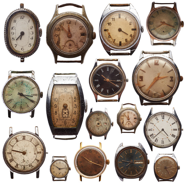 Conjunto de relojes antiguos
 - Foto, Imagen