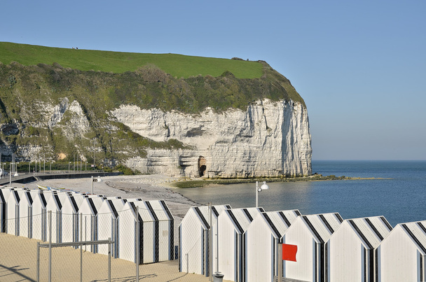 Beach cabins at Yport in France - Photo, Image
