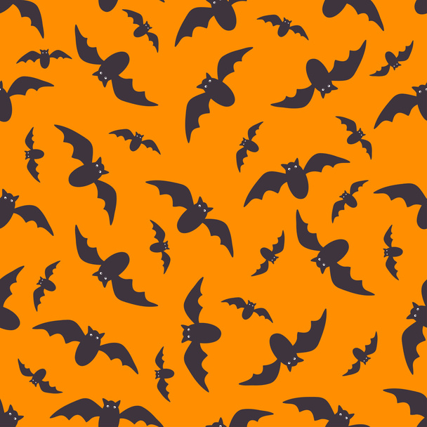 Seamless  pattern with bats - Vector, afbeelding