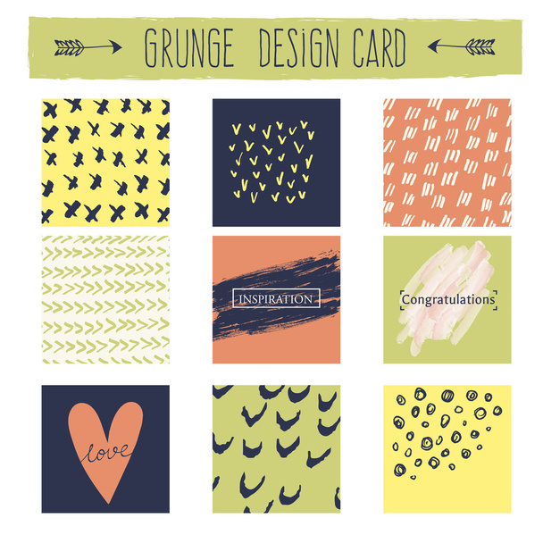grunge stickers for invitations. - Vector, Image