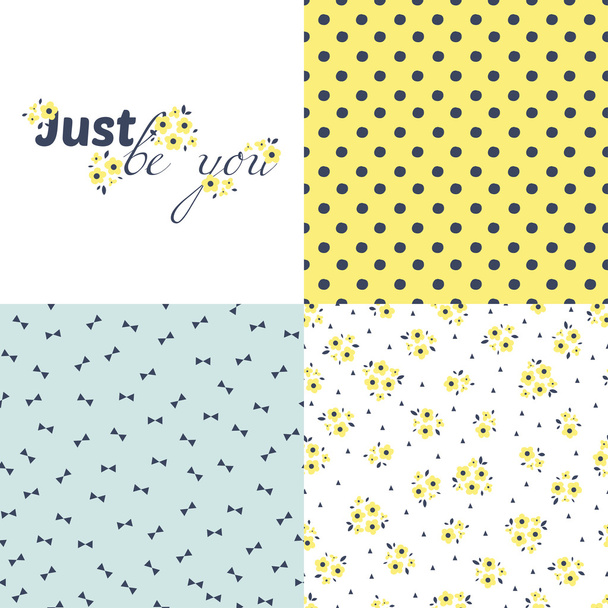 Just be you set of  patterns - Vector, Image