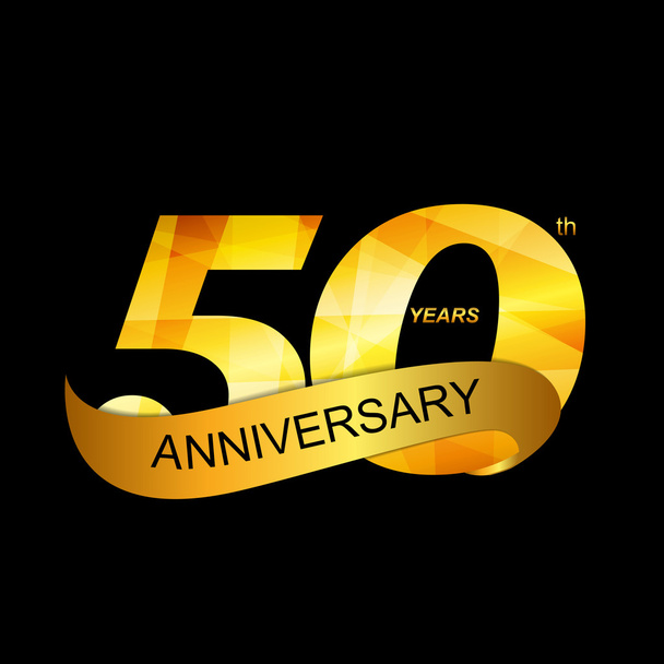 テンプレート ロゴ 50 周年 - ベクター画像