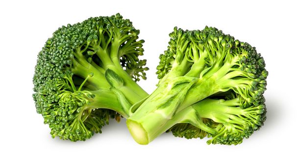 Two broccoli florets beside - Фото, зображення