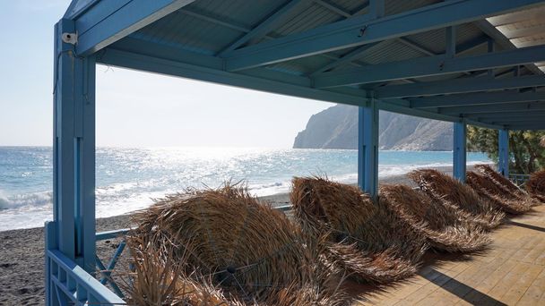 Nebensaison für Griechenland-Tourismus auf Santorini - Foto, Bild