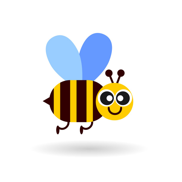 蜂蜜色の蜂アイコン - ベクター画像