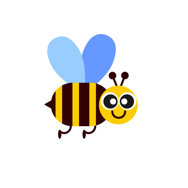 Bee flying Free Stock Vectors