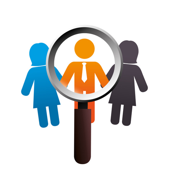 Find person to get a job  - Vector, Image