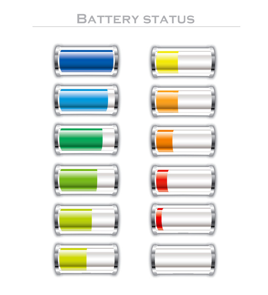 Battery status - Vector, afbeelding