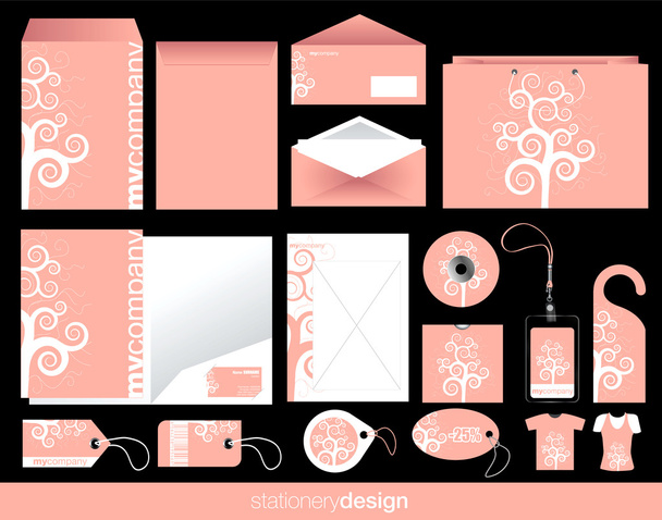Stationery set design - Vecteur, image