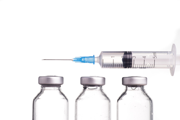 Medical vials and Syringe - Photo, Image
