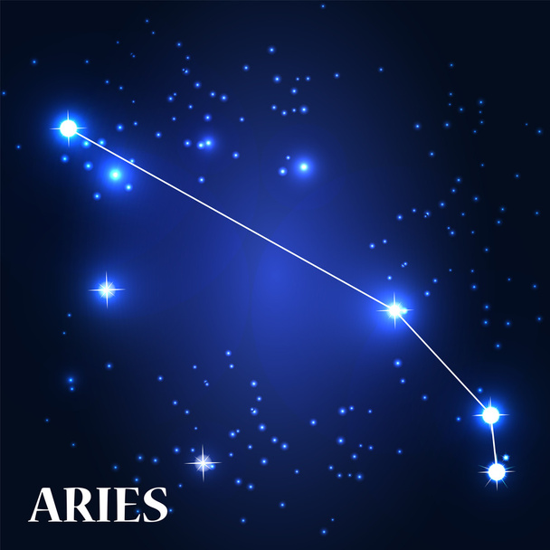 Aries Zodiac Sign. - Vector, imagen
