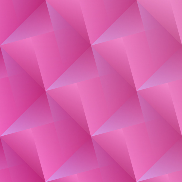 abstract, pink background with geometric 3d shapes surface. vector modern, decorative wallpaper - Vector, Image