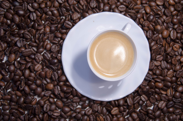 schwarzer Kaffee Hintergrund - Foto, Bild