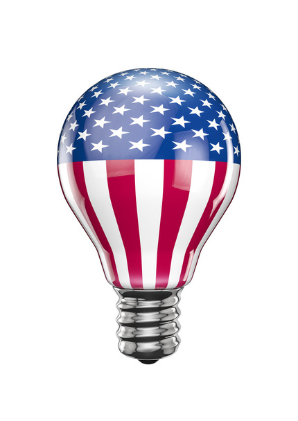 USA light bulb - Foto, Imagem