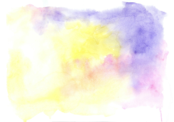 Abstract hand drawn bright watercolor blotch - Фото, зображення