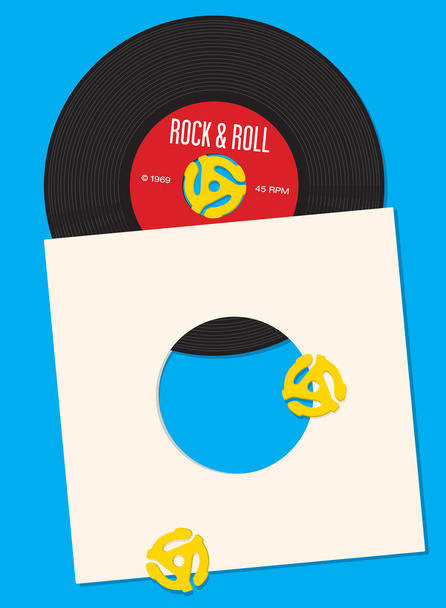 ビニール レコードのデザイン テンプレート - ベクター画像