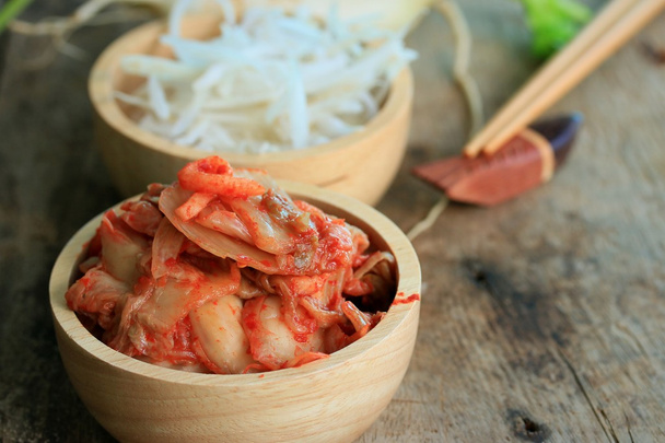 Kimchi radijs - Koreaans voedsel - Foto, afbeelding
