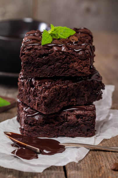Delicious chocolate brownie - Photo, Image