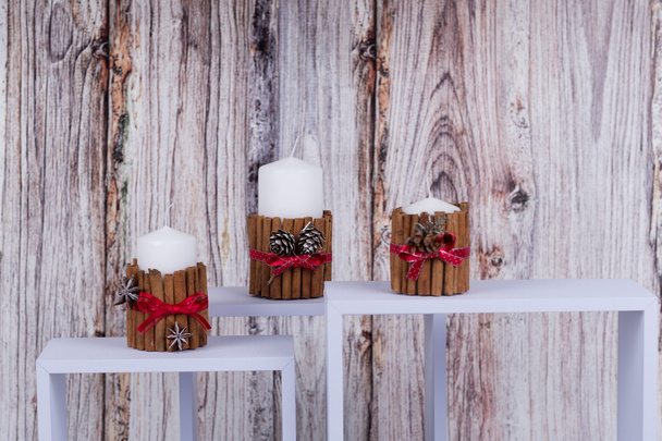 Ev yapımı Noel mumlar - Fotoğraf, Görsel