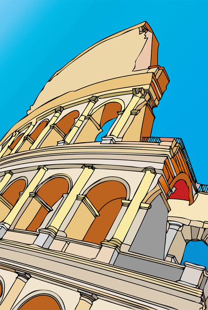 Miasto Rzym - Koloseum - Włochy - Zdjęcie, obraz