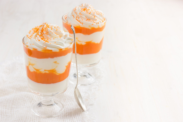 pumpkin and cream cheese dessert - Foto, Imagen