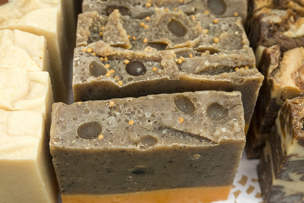 Handmade soap on the market - Photo, Image