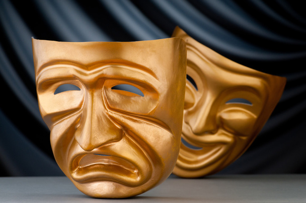 masky s konceptem divadla - Fotografie, Obrázek
