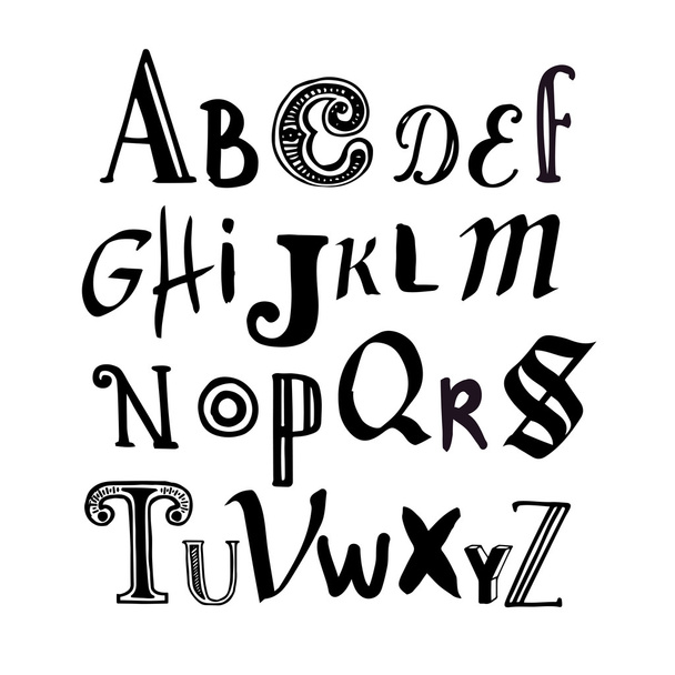Letters of the alphabet. - Vector, imagen
