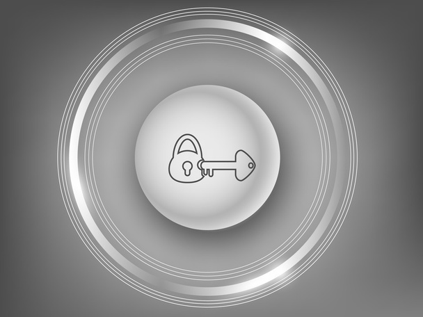 3 d の白いボタン - ベクター画像