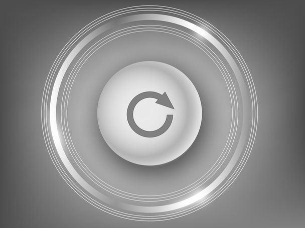 Botón blanco 3d
 - Vector, Imagen
