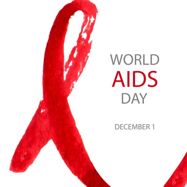 Red Ribbon AIDS - Vector, Image