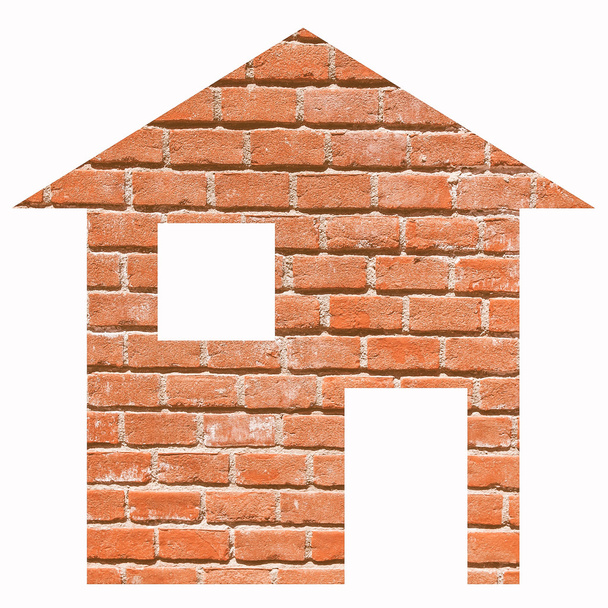 dom z czerwonej cegły - Zdjęcie, obraz