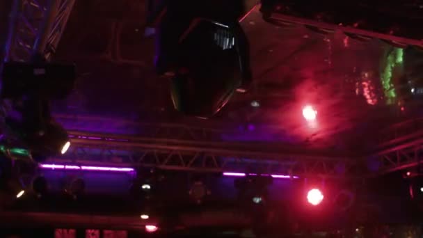 De lichte apparatuur in nachtclub - Video