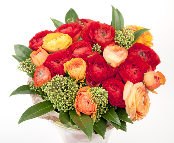 bouquet de Ranunkulyus rouge et orange
 - Photo, image