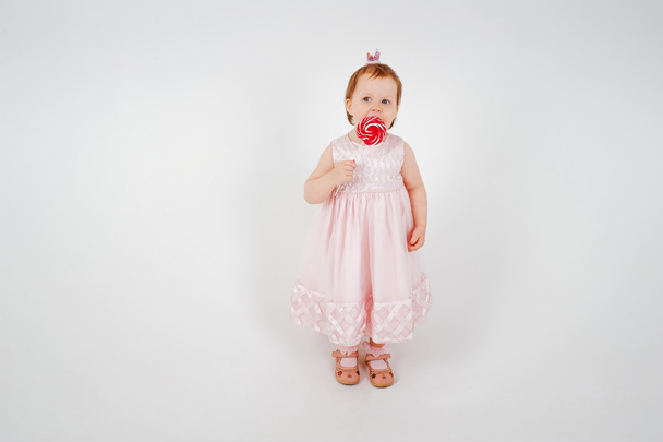 Little Girl with Candy cane - Valokuva, kuva