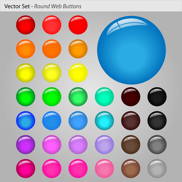 Web Buttons - Wektor, obraz