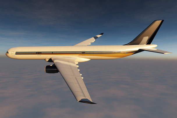 Lentokone Flying 3D renderöinti
 - Valokuva, kuva