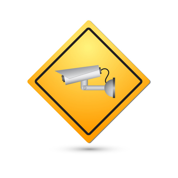 Video surveillance sign. CCTV Camera. vector - Vector, Image