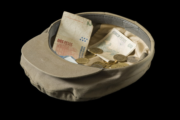 καπέλο και χρήματα - Φωτογραφία, εικόνα